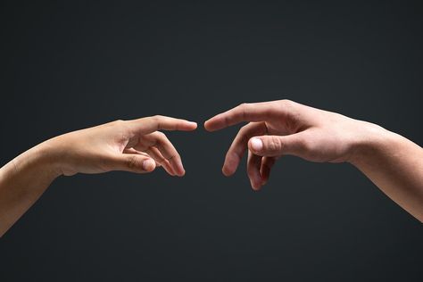 Person Reaching Out Reference, Two Hands Reaching For Each Other, Hands Reaching For Each Other, Reaching Hand, Hands Photography, Hand References, Pointing Finger, Hands Reaching Out, Body Study