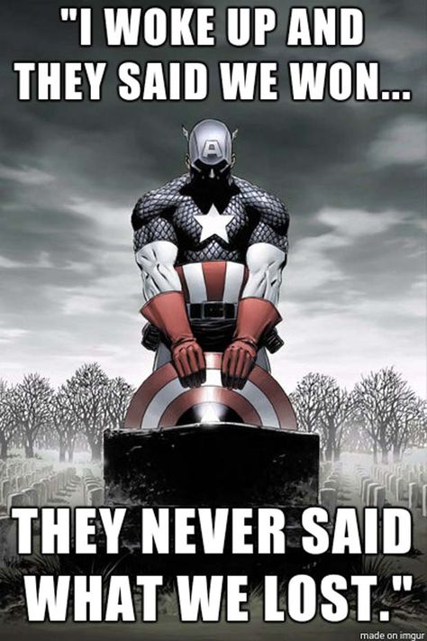 Memorial Day 2017: All the Memes You Need to See | Heavy.com Memorial Day Pictures, Captain America Poster, Captain America Movie, Captain America Comic, Arte Dc Comics, Dc Memes, Marvel Captain America, Out Of Time, Uncanny X-men