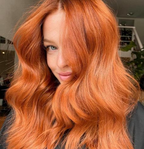 Earthy Hair, Bright Copper Hair, Pumpkin Spice Hair, Trendy We Fryzurach, Ginger Hair Color, Peachy Orange, Nice Hair, Hair Color Pastel, Copper Hair Color