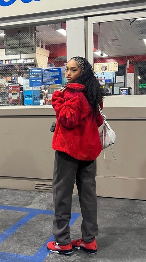 Bordeaux 7s Outfit, Jordan 5 Women Outfit, Jordan 5 Raging Bull Outfit, Jodie Woods Outfits, Jordan 5 Outfits Womens, Jordan 5 Outfit, Woods Outfit, Fits Streetwear, London Look