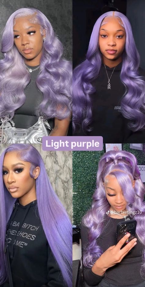 Birthday Hairstyles, Purple Wig, Lilac Hair, Purple Birthday, Blue Wig, Body Smells, Frontal Hairstyles, Red Lace, Purple Hair