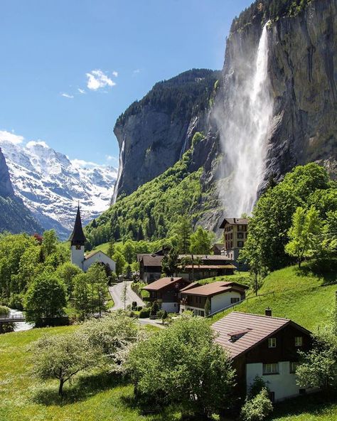 Ready for a trip to a real life Swiss Alps fairy tale???  Try an adventure to Lauterbrunnen, Switzerland!!!  Enjoy mountain excursions, visiting waterfalls, and picnicking in alpine pastures - among other things.  For your Swiss Alps adventure, contact ToaD at vacations@travelonadream.com to book today!!!  #travelonadream #Lauterbrunnen #Switzerland #ToaD #adventureawaits #SwissAlps  📷 @tom_durrer Switzerland Summer, Villefranche Sur Mer, Visit Switzerland, Switzerland Travel, 판타지 아트, Future Travel, Pretty Places, Dream Destinations, Travel Aesthetic