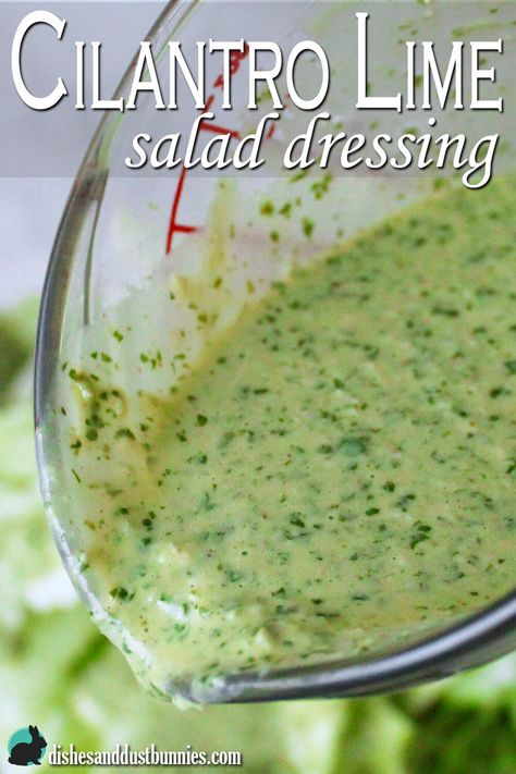 Lime Salad Dressing, Lime Salad, Simple Cafe, Cafe Rio, Salads To Go, Cilantro Lime Dressing, Dust Bunnies, Salad Dressing Recipes Homemade, Homemade Salads