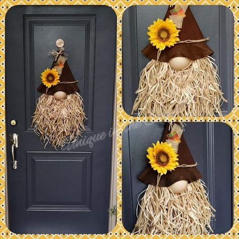 Easy Diy Scarecrow, Scarecrow Gnome, Diy Scarecrow, Gnome Wreath, Scarecrow Wreath, All Videos, Fall Crafts Diy, Gnomes Crafts, Craft Show Ideas