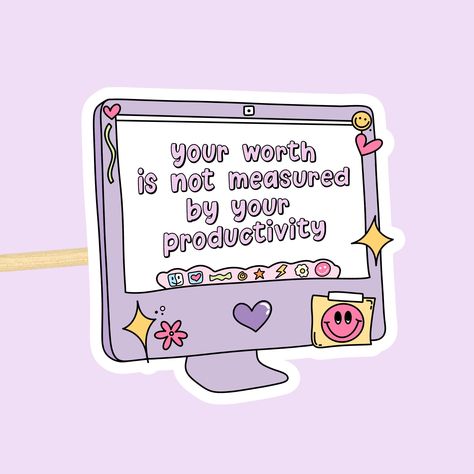 Work Stickers, 5x7 Print, Make Your Own Stickers, Self Love Affirmations, Self Worth, Love Affirmations, Positive Affirmation, Add Ons, Purple Aesthetic