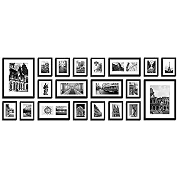 Frame Gallery Wall Ideas, Black Frame Gallery Wall, Gallery Wall White Frames, Frame Gallery Wall, Photo Frames Wall, Multi Picture Frames, Gallery Wall Ideas, Surf Room, Family Photo Wall