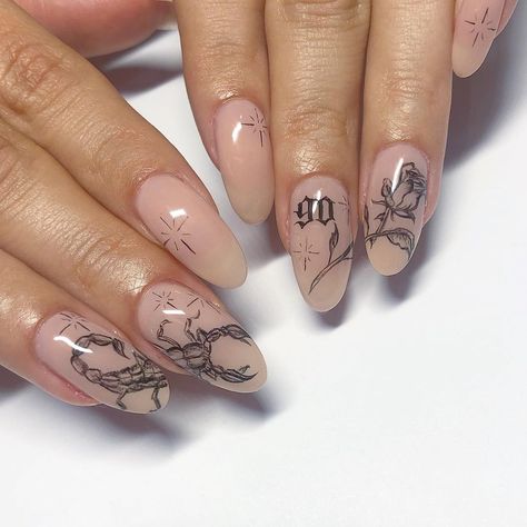 Scorpio Szn, Natural Nail Designs, Wow Nails, Pretty Nail Art Designs, Pretty Nail Art, Birthday Nails, Nail Art Inspiration, Dope Nails, Long Acrylic Nails