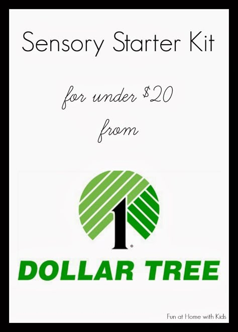 Sensory Starter Kit for under $20 from the Dollar Tree by Fun at Home with Kids Tree Crafts Preschool, Preschool Sensory Play, Preschool Sensory, Home With Kids, Crafts Preschool, Sensory Integration, Diy Gifts For Kids, Kids Sensory, Sensory Processing