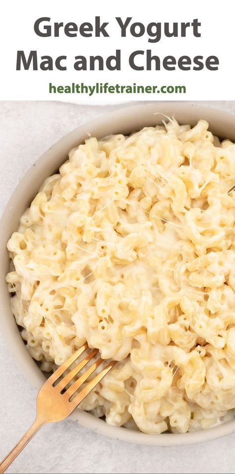 Greek yogurt mac and cheese is a healthy mac and cheese with a Greek yogurt cheese sauce. It is a quick and easy dish that you may serve for lunch or dinner. It is a better version of the typical mac and cheese because of its healthy ingredients. #Greekyogurtmacandcheese #easymacandcheese #healthymacandcheese Healthy Kraft Mac And Cheese Recipes, Mac And Cheese Mozzarella, Easy Healthy Mac And Cheese, Cottage Cheese Mac And Cheese Healthy, What To Serve With Mac And Cheese, Low Sodium Mac And Cheese Recipe, Greek Yogurt Mac And Cheese, Yogurt Mac And Cheese, Greek Yogurt Pasta Sauce