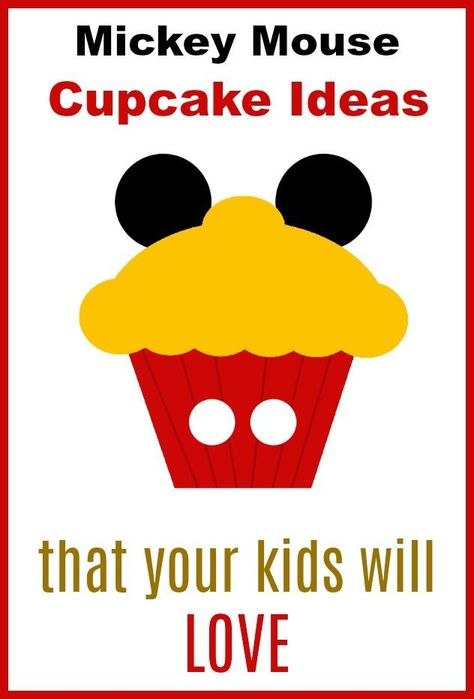 Easy DIY Mickey Mouse cupcake ideas for birthday parties. Includes cupcakes with Oreo ears, how to make a pull apart cake, and how to make cupcake toppers with fondant. Even includes ideas for a colorful DIY cupcake stand that kids will love #cupcakes #DisneyFood #MickeyMouse #SweetTreats #Desserts #oreos Cupcake Stands Diy, Peanut Butter Cookies With Kisses, Minnie Mouse Oreo, Cookies With Kisses, Chocolate Brownie Trifle, How To Make Cupcake, Mickey Mouse Cupcake, Mickey Mouse Cups, Birthday Cupcakes Boy