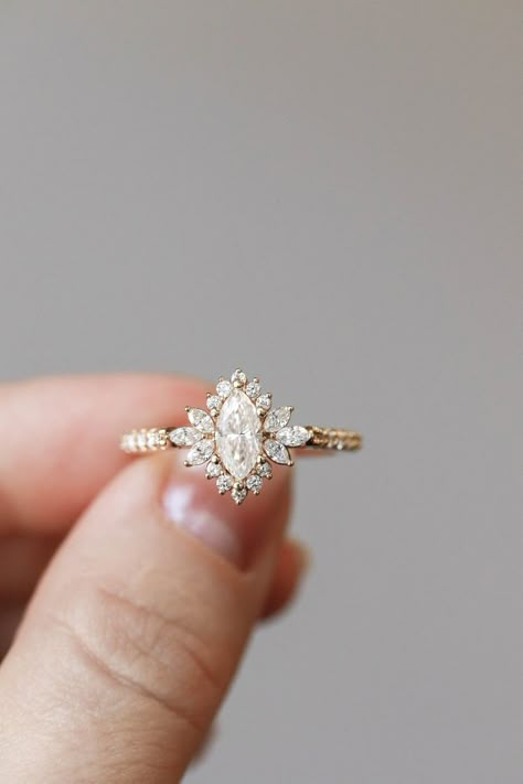 Unique Engagement Rings Non Traditional Vintage, Bohemian Engagement Ring, Olive Avenue, Olive Avenue Jewelry, Unique Engagement Rings Rose Gold, Dream Wedding Ring, Pretty Engagement Rings, Cute Engagement Rings, Future Engagement Rings