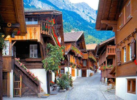 10 Best Things To Do In Brienz, Switzerland - Amazing Hiking Trails, Incredible Views of Swiss Alps, & More! - EatandTravelWithUs Swiss Alps Chalet, Chalet Plans, Brienz Switzerland, Lake Brienz, Swiss House, Switzerland Itinerary, Switzerland Vacation, Lake Village, Swiss Chalet