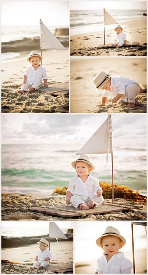 Beach Photoshoot Ideas For Baby, One Year Old Beach Photoshoot, 1st Birthday Boy Photoshoot Ideas, Baby Boy Beach Photoshoot, 1st Birthday Beach Photoshoot, Boys 1st Birthday Photo Shoot Ideas, Baby Boy Photography 1 Year, Baby Beach Photoshoot Ideas, Beach Baby Photoshoot