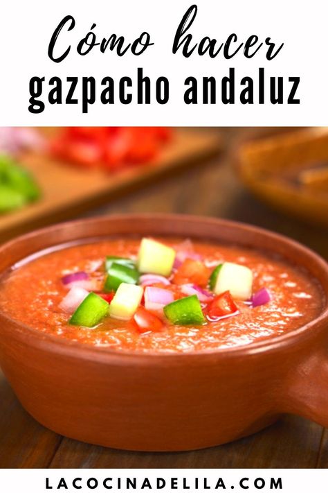 Muchos de vosotros me habéis preguntado como hago yo mi gazpacho andaluz casero, pues aquí tenéis la respuesta. Sencillo, rapidito y siempre riquísimo. Awesome Recipes, Gazpacho, Good Food