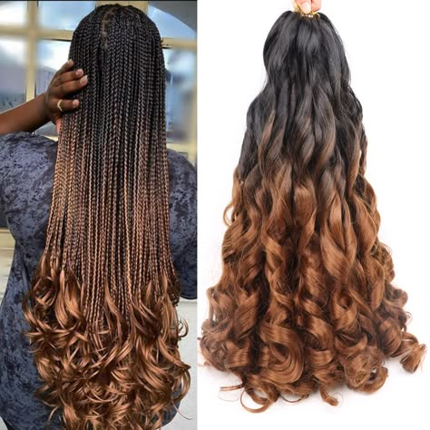 Spanish Hairstyles, Curly Braiding Hair, Micro Braids Hairstyles, Latest Hair Braids, Crochet Braids Hair, Hair French, Short Box Braids Hairstyles, French Curl, Twist Ponytail