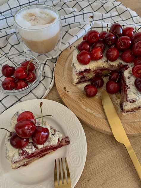 cherry red aesthetic, cherry red, cherries aesthetic, cherry aesthetic 🍒 Cherry Cheesecake Aesthetic, Red Cherries Aesthetic, Cherry Pie Aesthetic, Cherry Cake Aesthetic, Cherry Red Aesthetic, Cherries Aesthetic, Red Snacks, Cherry Pies, Cherry Muffins