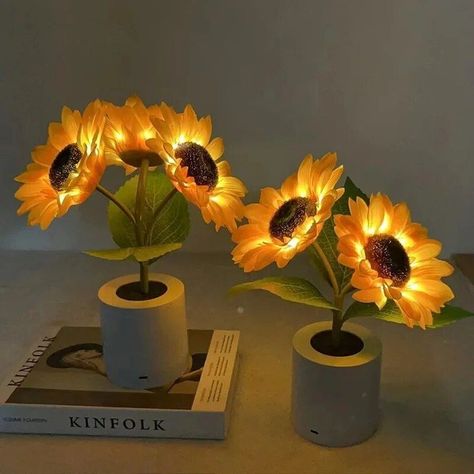 Rechargeable Sunflower LED Night Light - Creative and Novelty Bedroom Lamp for Kids and Friends 36.49 and FREE Shipping Tag a friend who would love this! Active link in BIO #hashtag13 #hashtag14 #hashtag15 #hashtag16 #hashtag17 #hashtag18 Sunflower Tree, Flower Lamp, Romantic Gifts For Her, Bedroom Lamps, Sunflower Design, Small Decor, Night Lamps, Romantic Gift, Led Night Light