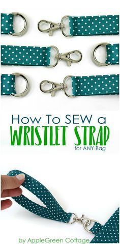 How to add a DIY wristlet strap to any bag you already have. Transform any zipper pouch into a grab-and-go clutch, using this easy beginner sewing tutorial. You'll love it! Beginner Sewing, Sewing Tutorials Free, Beginner Sewing Projects Easy, Leftover Fabric, Fabric Baskets, Sewing Projects For Beginners, Sewing Skills, Diy Couture, Easy Sewing Projects