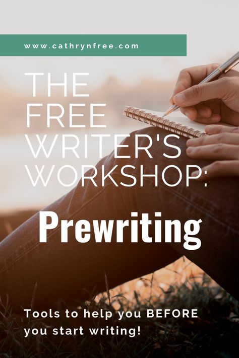 Free Writer’s Workshop Wednesday: Prewriting – Cathryn Free The Writing Process, Writers Workshop, Writer Workshop, Pre Writing, Writers Block, Writing Process, Start Writing, Binders, Journal Prompts