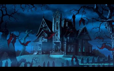 Scooby doo Wallpaper: Scooby doo Wallpaper Scooby Doo House, Scooby Wallpaper, Scooby Doo Backgrounds, Horror Backgrounds, Halloween Definition, Scooby Doo Wallpaper, Sarah Winchester, Hannah Barbera, Vampire Castle