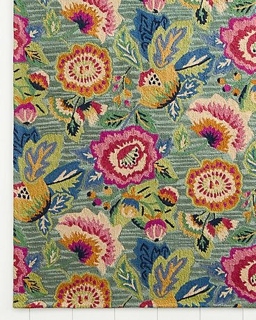 Company C Chintz Floral Hooked Rug Rugs 2023, Fall Rugs, Company C Rugs, 2024 Bedroom, Tibetan Rugs, Flowers Vase, Rug Designs, Hooked Wool, Hooked Rug