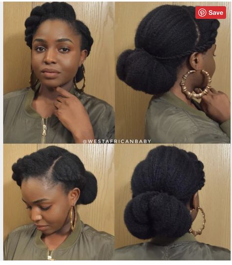 Hair Styles For Black Women, Low Bun Updo, Fried Hair, Styles For Black Women, Protective Hair, Protective Hairstyles For Natural Hair, Curly Hair Photos, Bun Updo, Natural Hair Styles Easy