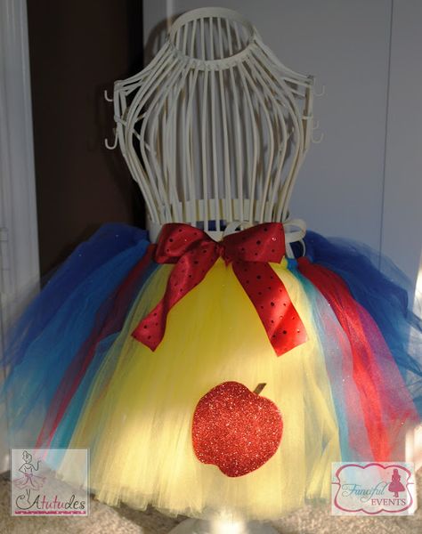 Snow White Tutu Snow White Tutu, Tutu Diy, Disney Tutu, Diy Tutus, Snow White Birthday Party, Disney Princess Birthday Party, Snow White Birthday, Snow White Party, White Tutu