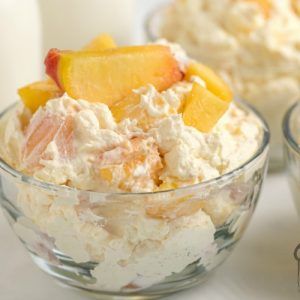 Peach Jello Salad, Cinnamon Glaze Recipe, Fibro Diet, Orange Fruit Salad, Fluff Salads, Peach Freezer Jam, Peach Jello, Vanilla Pudding Recipes, Homemade Vanilla Pudding