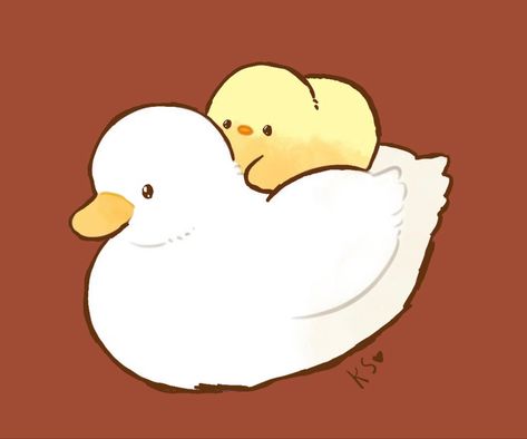 Duck Widget Aesthetic, Duck Art Aesthetic, Chibi Duck, Cute Duck Art, Ducks Drawing, Ducks Aesthetic, Long Widget Aesthetic, Duck Anime, Duck Aesthetic