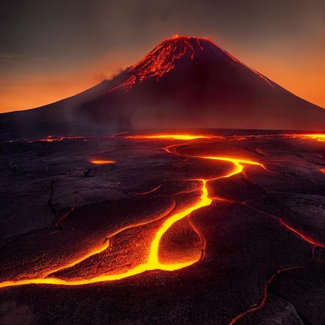 Volcano Background Landscape, Volcano Background, Lava Background, Lava Planet, Composite Volcano, Volcano Wallpaper, Volcano Landscape, Volcano Pictures, Volcano Photos