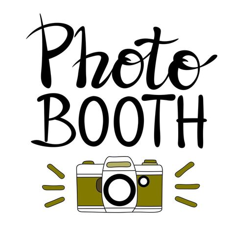 Photo Booth Logo, Calligraphy Quote, Camera Logo, Birthday Wishes And Images, Doodle Style, Old Camera, Photographer Photo, Photo Logo, A Logo