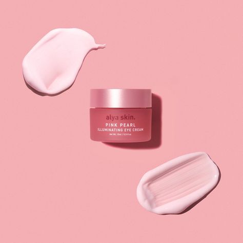 Face Cream Aesthetic Photography, Moisturiser Photography, Pink Face Moisturizer, Face Cream Model Photography, Moisturiser Product Photography, Still Photography, Eye Cream, Face Skin, Pink Pearl