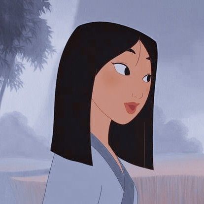 Mulan Short Hair, Mulan Pfp, Best Disney Princess, Mulan Dragon, Fav Princess, Mulan Ii, Disney+ Icon, Disney Illustration, Dark Purple Wallpaper