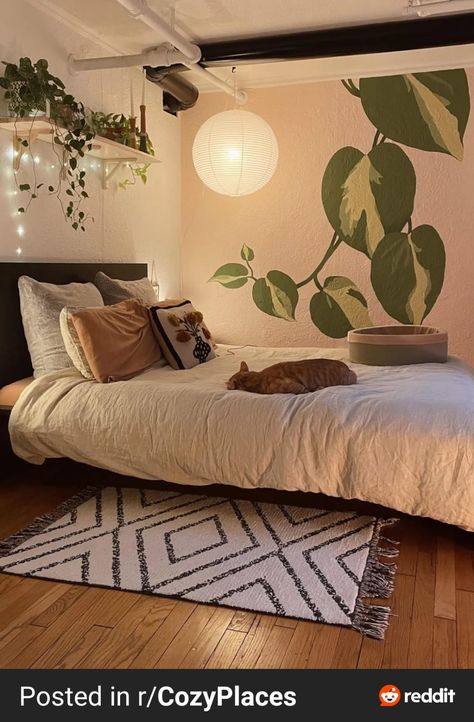 Apartment Makeover, Pinterest Room Decor, Apartment Decor Inspiration, My Bedroom, Room Makeover Bedroom, Boho Home, Cozy Room, Boho Bedroom, Aesthetic Room Decor