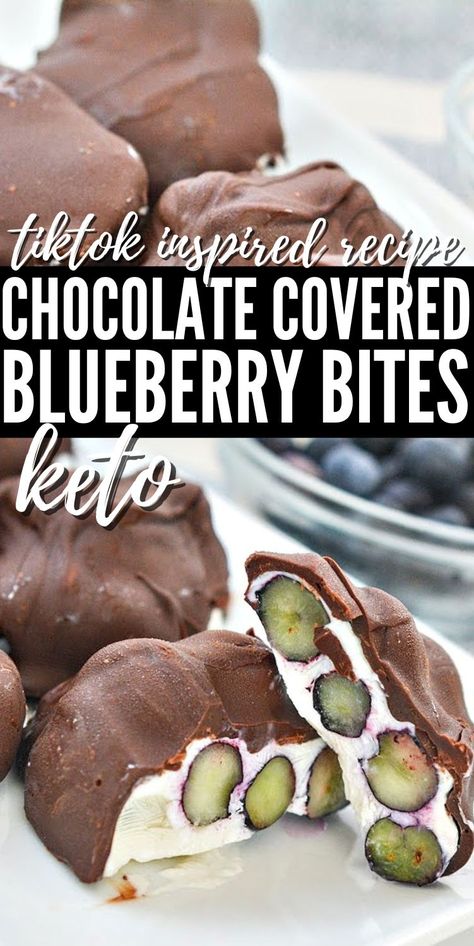 Blueberry Keto Recipes, Frozen Blueberry Recipes, Melting Potatoes Recipe, Blueberry Bites, Stylish Cravings, Melting Potatoes, Chocolate Covered Blueberries, Frozen Yogurt Blueberries, Flourless Desserts