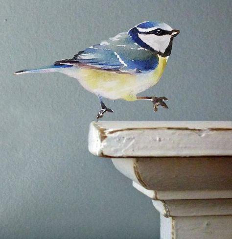 Nursery Blue, Bird Wall Decals, Watercolor Fabric, Fabric Wall Decals, Watercolor Wall, Get Well Gifts, Watercolor Walls, Fabric Birds, Watercolor Bird