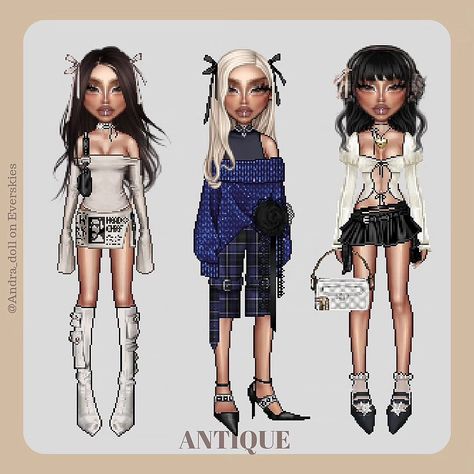 ANTIQUE® out now! #everskiesoutfit #everskies #everskiesfashion #everskiesedit Everskies Cosplay, Dark Grunge Outfits, Instagram Model Outfits, Everskies Outfits, Dark Grunge, Model Outfits, Y2k Outfits, Instagram Model, Cute Summer Outfits