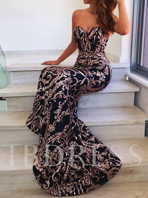 Elegant Sleeveless Sequins Floor-Length Floral Women's Dress Pageant Dresses For Teens, Black Lace Prom Dress, Chic Prom Dresses, Mermaid Sweetheart, Elegant Bridesmaid Dresses, Backless Bodycon Dresses, Evening Dresses Online, Sequin Wedding, Cheap Evening Dresses