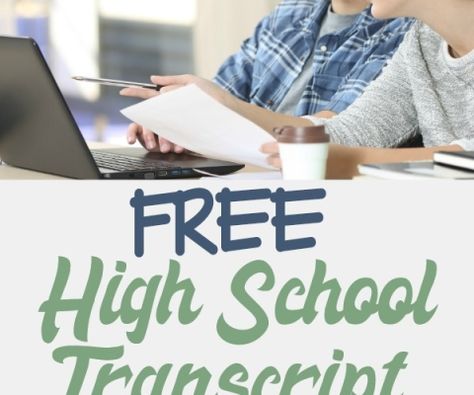 High School Transcript_pin High School Plan, High School Transcript, Homeschool Worksheets, School Plan, Homeschool High School, Free Homeschool, Homeschool Planning, School System, Private School