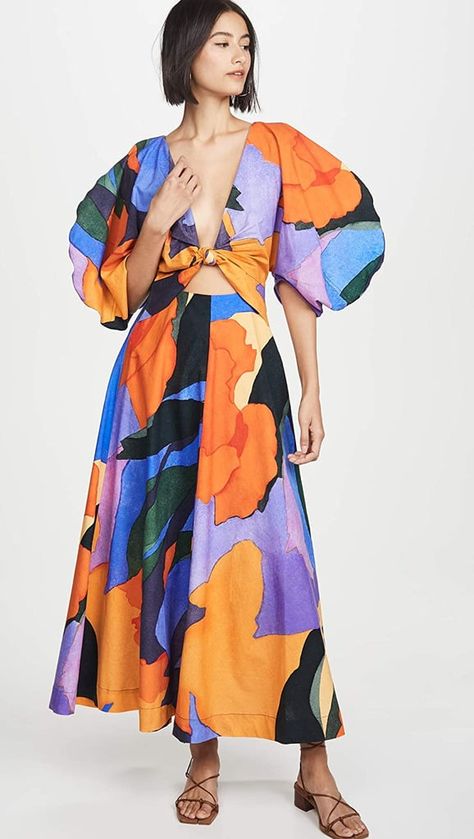 Mara Hoffman Leila Dress Bold Watercolor, Mara Hoffman Dress, 2019 Style, Mara Hoffman, Print Trends, Fashion Weeks, Mode Inspo, Airport Style, Mode Vintage