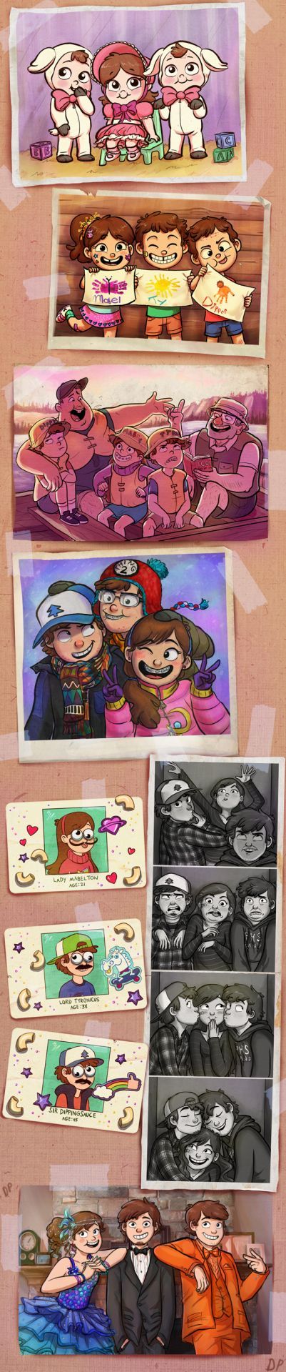 This is Really! Awesome!  By:Limey404    ♥♥♥You're Amazing Dipper Y Mabel, Collage Des Photos, Desenhos Gravity Falls, Gravity Falls Au, Gravity Falls Fan Art, Dipper And Mabel, Gravity Falls Comics, Reverse Falls, Gravity Falls Art