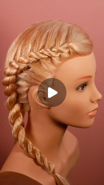 Rope Braids Tutorial, Rope Braid Tutorials, Braid Tutorials, School Braids, Rope Braids, Boxer Braids, Rope Hair, Hairstyle Tutorials, Rope Braid