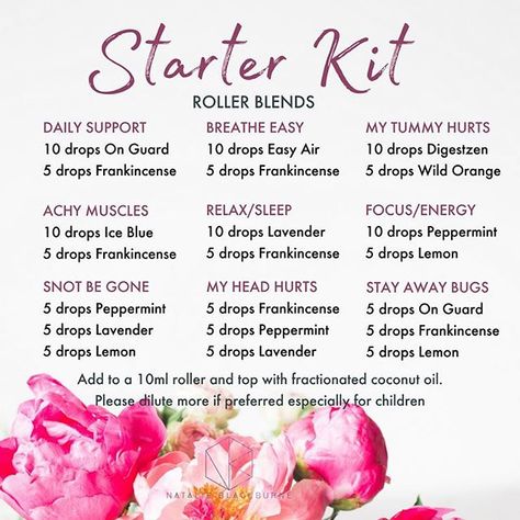 Lots and lots of simple ideas here for the starter kits for all our newbies! Or if you are a seasoned oiler and need some fresh ideas! Anyone after information on getting started with the oils feel free to contact me! 😍 Allergy Essential Oil Blend, Essential Oil Roller Blends, Oil Roller Blends, Essential Oil Blends Roller, Terra Essential Oils, Essential Oil Roller Bottle Recipes, Doterra Oils Recipes, Love Morning, Doterra Blends