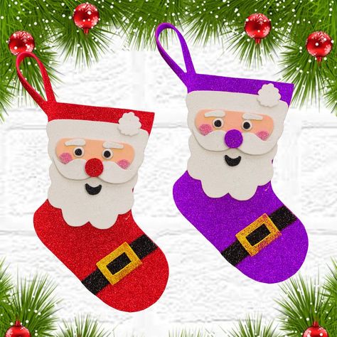 diy santa claus socks making with glitter foam sheet | diy santa claus socks making with glitter foam sheet | By My Arts & Crafts Diy Santa Claus, Diy Santa, Design Art Drawing, My Arts, Diy Socks, Shoe Crafts, Foam Sheets, School Work, Art Drawing