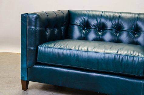 Check out our vibrant teal leather Arden sofa! Teal Leather Couch, Aqua Leather Sofa Living Rooms, Dark Teal Leather Sofa, Teal Leather Sofa, Vintage Teal Sofa, Teal Sofa Furniture Village, Leather Sofa Living, Leather Sofa Living Room, Sofa Living Room