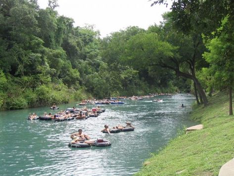 9 Best Tubing Rivers in Texas (with Photos) - TripsToDiscover Christmas Vacation Destinations, Best Christmas Vacations, Explore Texas, Guadalupe River, New Braunfels Texas, River Float, Tubing River, Float Trip, River Trip