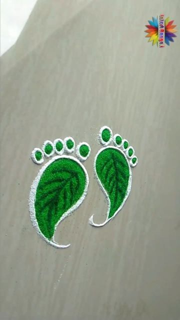 Laxmi Legs Rangoli Design, Laxmi Rangoli Designs, Laxmi Goddess Feet Rangoli, Laxmi Mata Foot Rangoli, Simple Rangoli Designs Latest, Lakshmi Pooja Rangoli Designs, Laxmi Feet Rangoli, Laxmi Mata Rangoli Designs, Lakshmi Footprints Rangoli