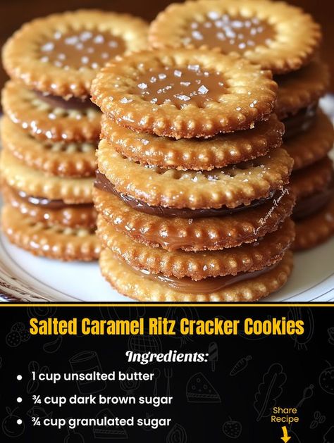 Salted Caramel Ritz Cracker Cookies, Salted Caramel Nuts, Ritz Cracker Cookies Recipes, Ritz Cracker Christmas Cookies, Ritz Snacks, Ritz Cracker Candy, Ritz Cracker Dessert, Ritz Cracker Cookies, Salted Caramel Desserts