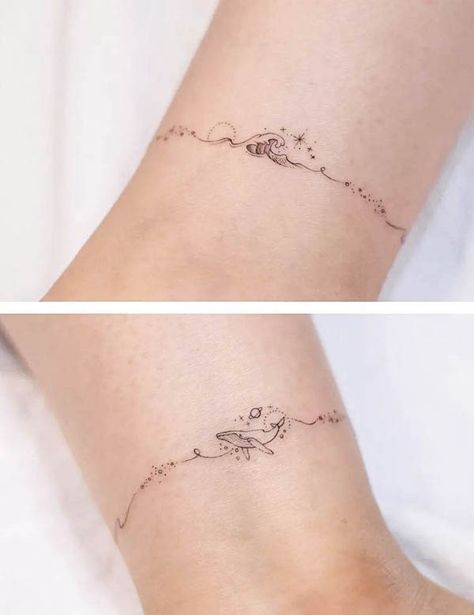 Zee Tattoo, Bracelet Tattoos, Wrist Bracelet Tattoo, Our Mindful Life, Ankle Bracelet Tattoo, Bracelet Tattoo, Anklet Tattoos, Tasteful Tattoos, Wrist Tattoos For Women