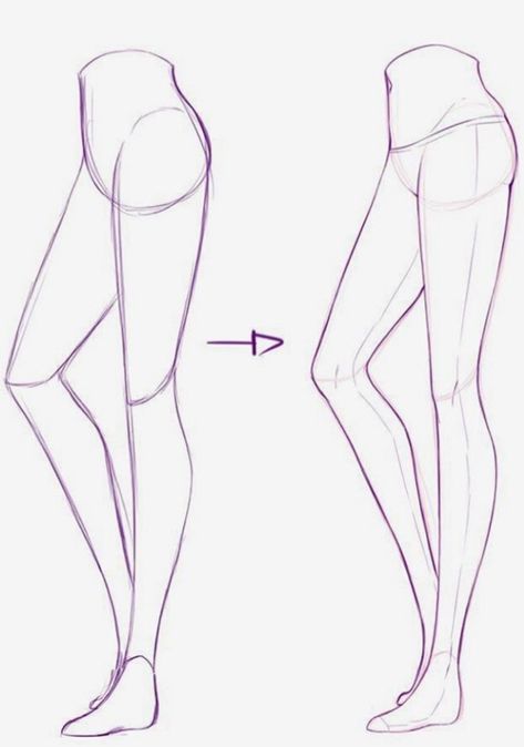 How to draw: side view legs Male Hairstyles, Drawing Legs, Drawing Hair, Body Drawing Tutorial, Anatomy Drawing, Anime Drawings Tutorials, Hair Tutorials, Drawing Lessons, Art Tutorials Drawing